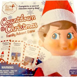 Countdown to Christmas Family Advent Game Elf on the shelf